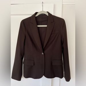 Chocolate Brown Theory Slim Cut Blazer